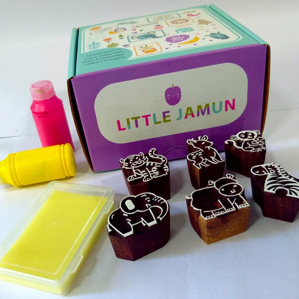 Wild Animals Stamping kit - Little Jamun